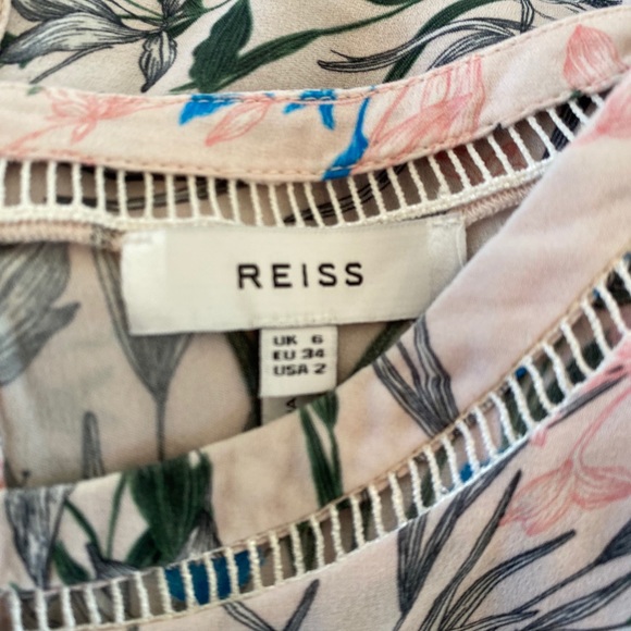 Reiss printed silk top 2 - Picture 4 of 4